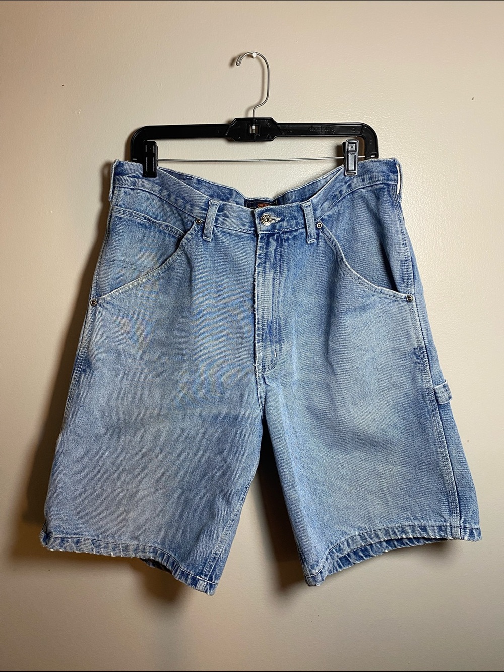 Route 66 90s Light Blue Denim Carpenter Shorts Sz 34